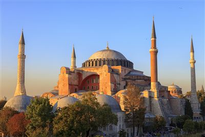 Hagia Sophia im Sonnenuntergang